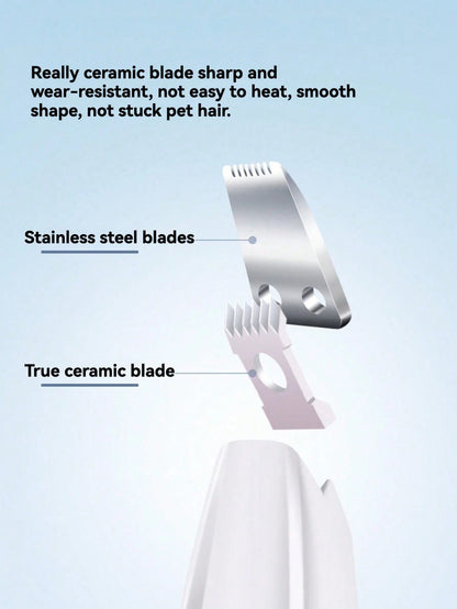 1pc USB Pet Hair Trimmer, Electric Shaver, Cat Or Dog Paw Hair Remover, Can Trim Paws, Ears, Eyes And Intimate Areas, Suitable For Daily Pet Grooming, Quiet Pet Hair Clipper- USB Rechargeable, Waterp