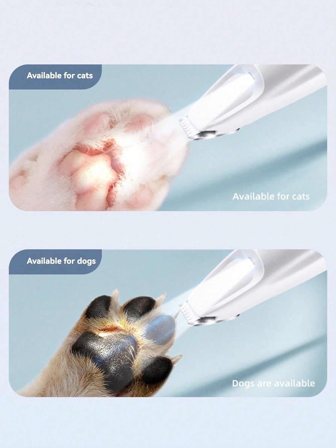 1pc USB Pet Hair Trimmer, Electric Shaver, Cat Or Dog Paw Hair Remover, Can Trim Paws, Ears, Eyes And Intimate Areas, Suitable For Daily Pet Grooming, Quiet Pet Hair Clipper- USB Rechargeable, Waterp