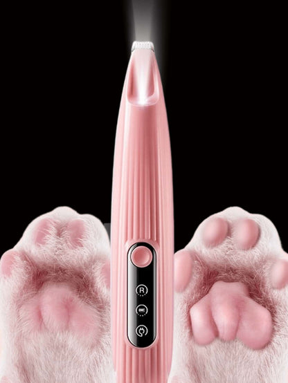 1pc USB Pet Hair Trimmer, Electric Shaver, Cat Or Dog Paw Hair Remover, Can Trim Paws, Ears, Eyes And Intimate Areas, Suitable For Daily Pet Grooming, Quiet Pet Hair Clipper- USB Rechargeable, Waterp