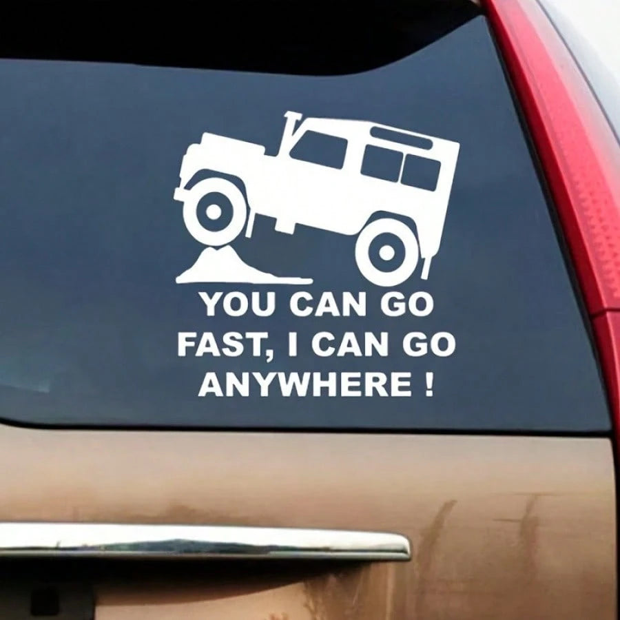 1pc Vibrant Car Decorative Sticker- Waterproof, Fun And Durable, Suitable For Car Window And Body Decoration, Suitable For Outdoor Use- Easy To Apply And Remove