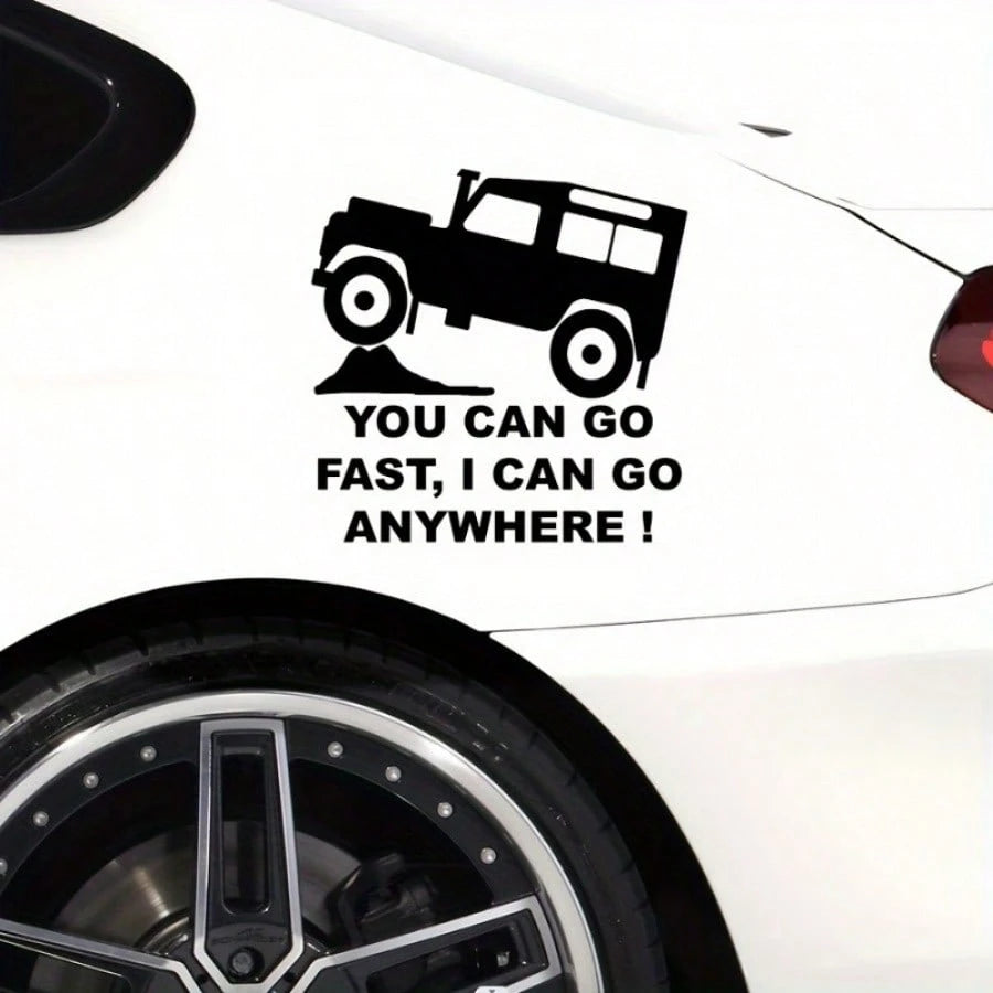 1pc Vibrant Car Decorative Sticker- Waterproof, Fun And Durable, Suitable For Car Window And Body Decoration, Suitable For Outdoor Use- Easy To Apply And Remove