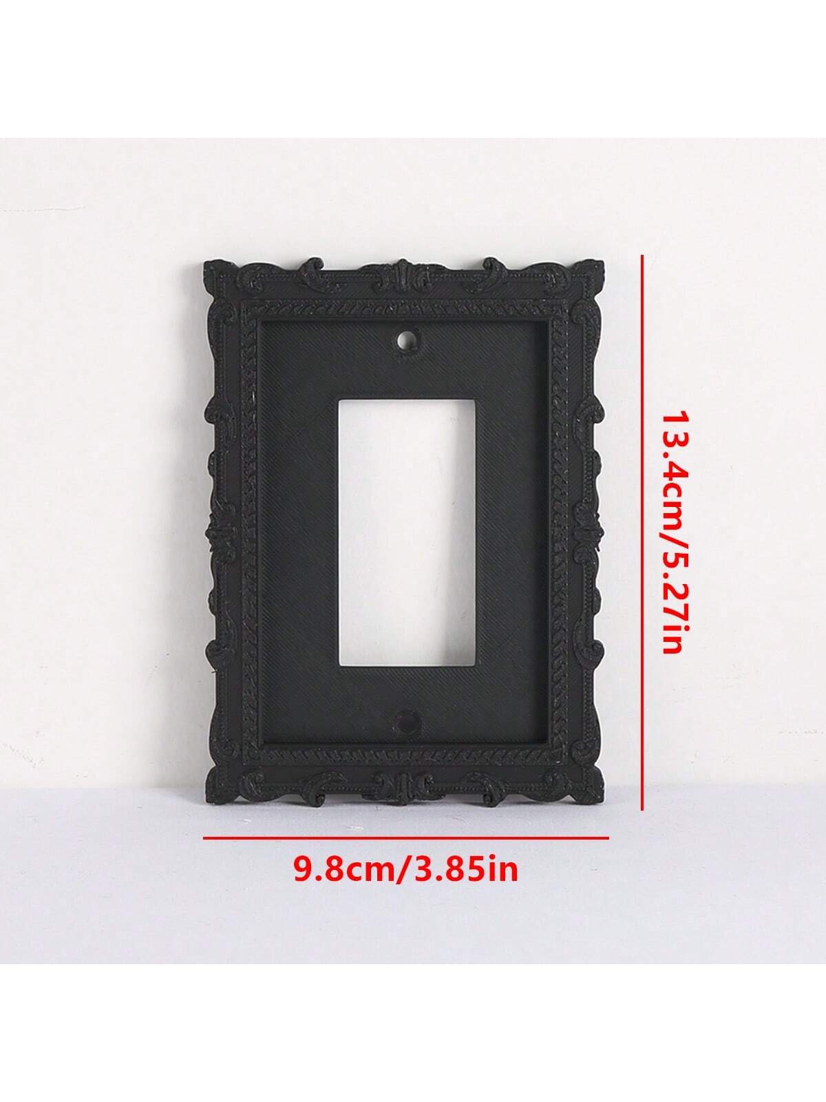 1pc Vintage Black Light Switch, Classic Design, Suitable For Home And Office Decor, No Power Source Required- Comes With Screws