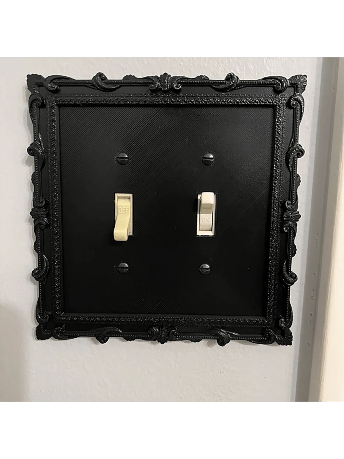 1pc Vintage Black Light Switch, Classic Design, Suitable For Home And Office Decor, No Power Source Required- Comes With Screws