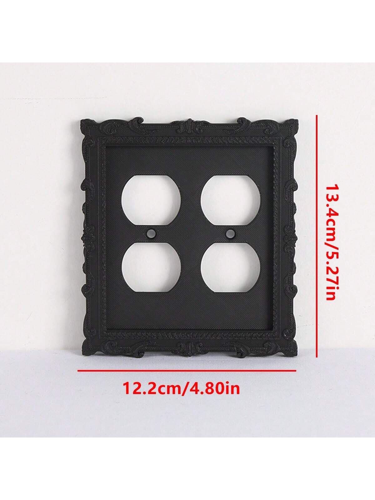 1pc Vintage Black Light Switch, Classic Design, Suitable For Home And Office Decor, No Power Source Required- Comes With Screws