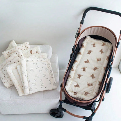 1pc Warm Baby Stroller Seat Cushion, Stroller Accessory, All-Season Baby Stroller Seat Pad