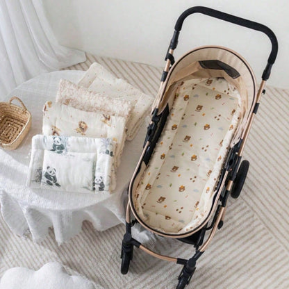 1pc Warm Baby Stroller Seat Cushion, Stroller Accessory, All-Season Baby Stroller Seat Pad