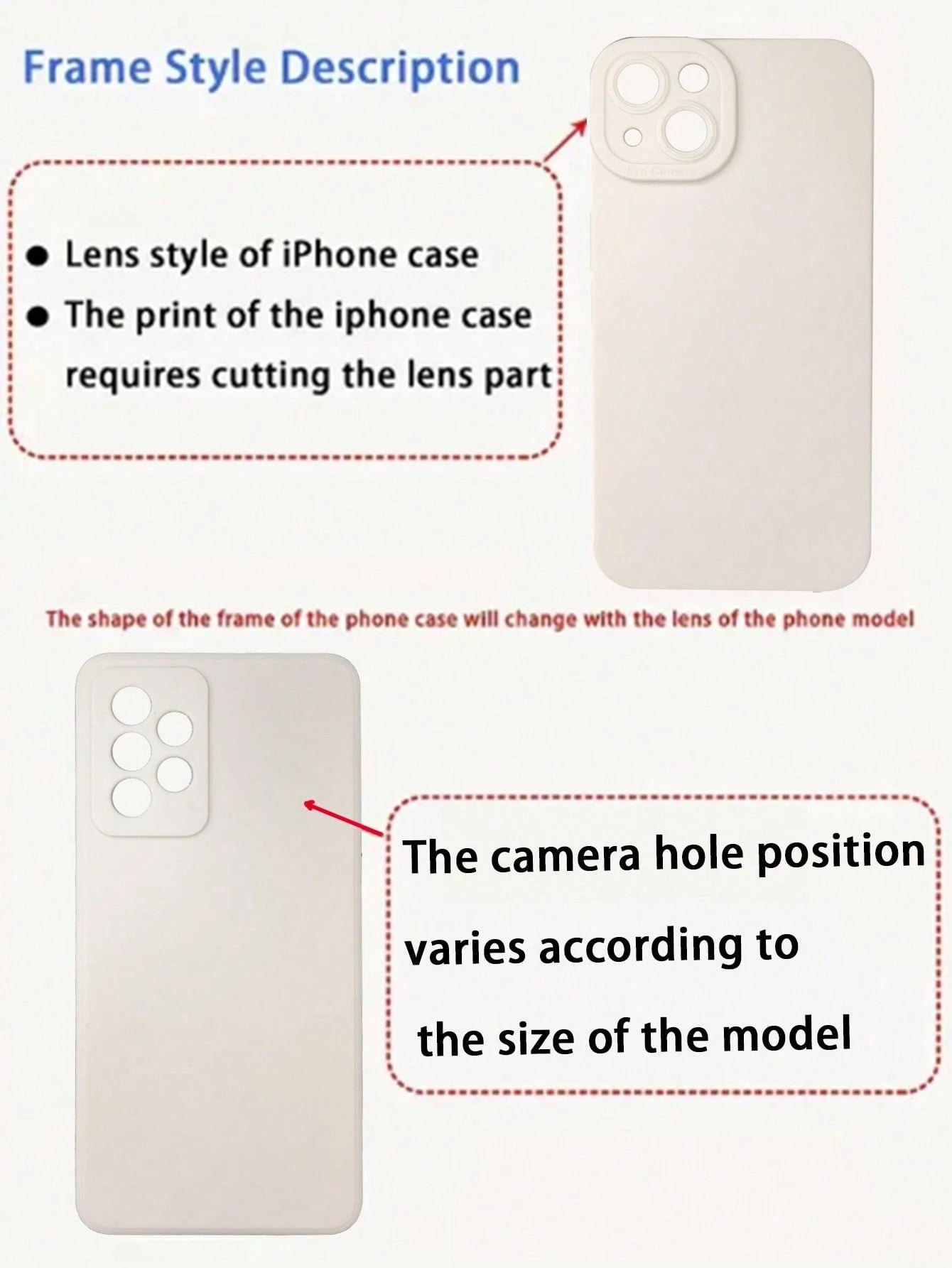 1pc White Floral Elements Fashion Shock-Proof Anti-Scratch Phone Case, Compatible With IPhone 16/11/16Pro/16Plus/16ProMax/16E/15ProMax/13/14/12/XS/XR/7G/8P, Galaxy S25/S25Plus/S25Ultra/A16/A36/A26/A56