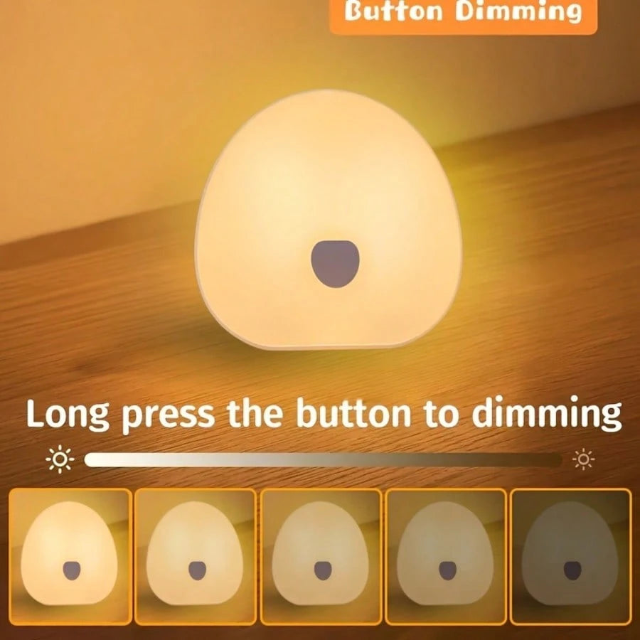 1pc White Noise Night Light- Multiple Colors, Stepless Dimming, With Timer, Natural Soothing Sounds, Nightlight For Baby Room & Breastfeeding