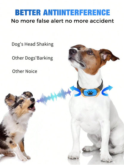 1PCS New Bark Arrester Intelligent Automatic Recognition Training Dog Vibration Anti Barking Rechargeable Bark Arrester Collar Size Can Be Used For Pets, Durable And Practical, Easy To Carry And Opera