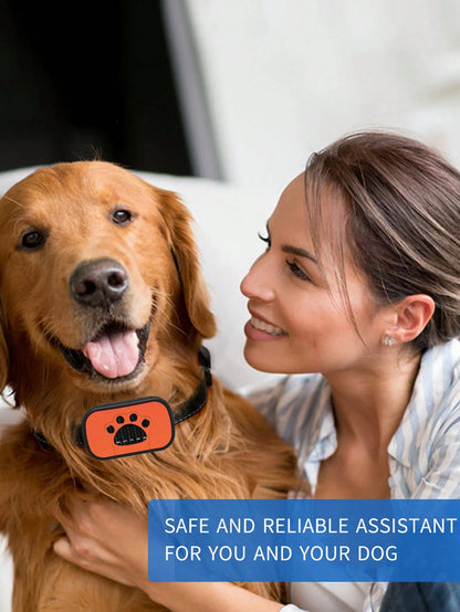 1PCS New Bark Arrester Intelligent Automatic Recognition Training Dog Vibration Anti Barking Rechargeable Bark Arrester Collar Size Can Be Used For Pets, Durable And Practical, Easy To Carry And Opera
