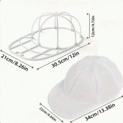 1Set 2-In-1 Baseball Cap Laundry Bag & Cap Holder, Shape-Retaining Hat Washing Protector Washer, Multi-Function Hat Rack For Home Laundry Closet Storage Travel Use, Household Organizer Gift For New Y