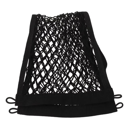2/4/8Pcs 23.6'' X 9.8'' Universal Elastic Mesh Netting Car Pouch For Trunk RV Boats Home Cargo Storage With Screws And Hooks