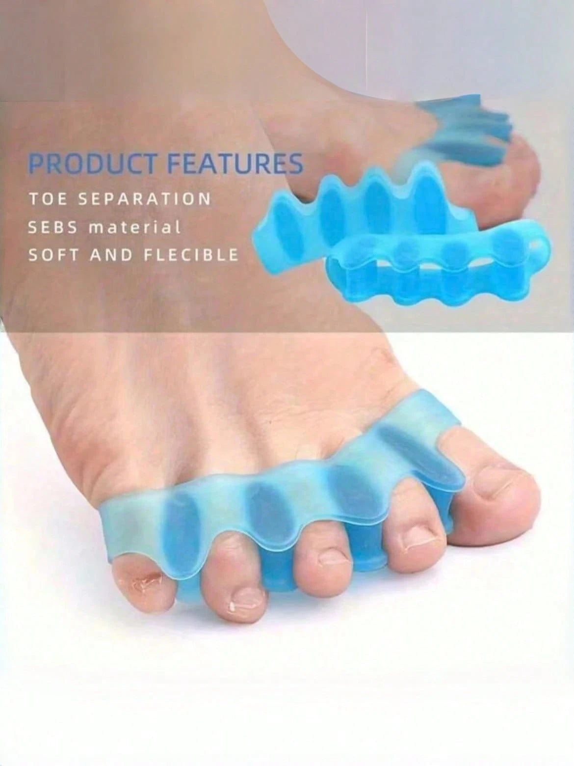 2/4/8pcs Soft Silicone Toe Separators, Reusable Toe Spacers For Foot Correction And Protection, Alcohol-Free