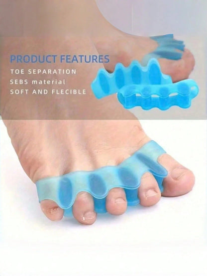 2/4/8pcs Soft Silicone Toe Separators, Reusable Toe Spacers For Foot Correction And Protection, Alcohol-Free