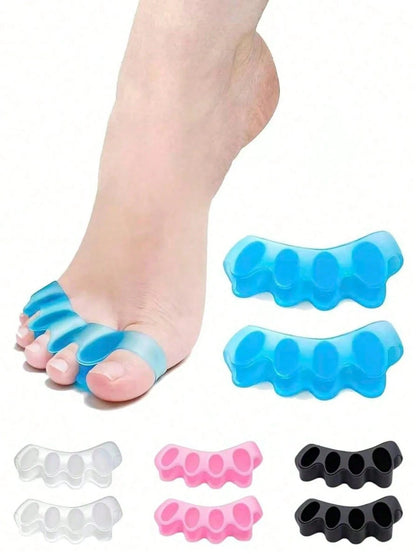 2/4/8pcs Soft Silicone Toe Separators, Reusable Toe Spacers For Foot Correction And Protection, Alcohol-Free
