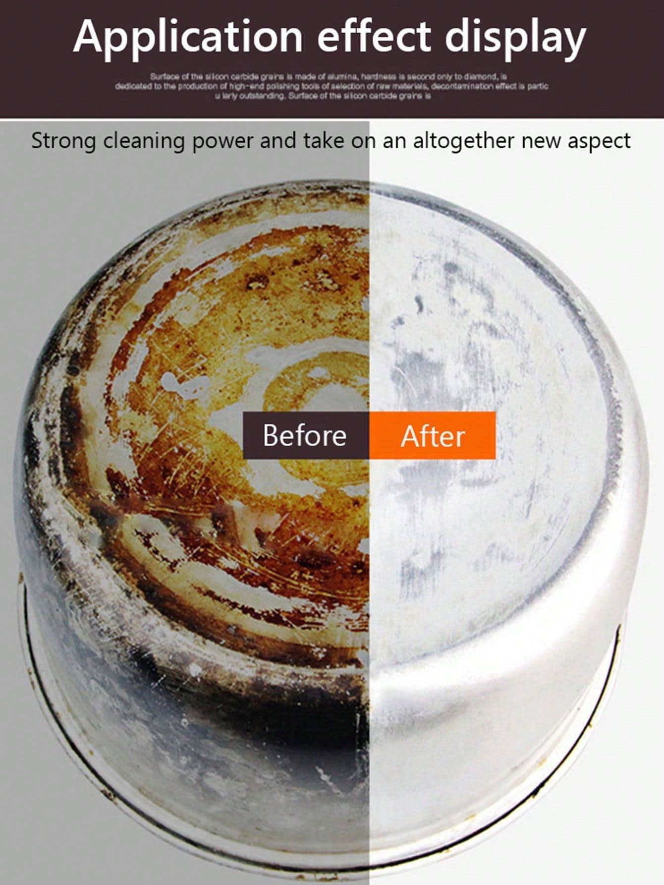 2/4pcs Magic Sponge Eraser Carborundum Removing Rust Cleaning Brush Descaling Clean Rub,Kitchen,Bathroom,Home,Household Suppliers