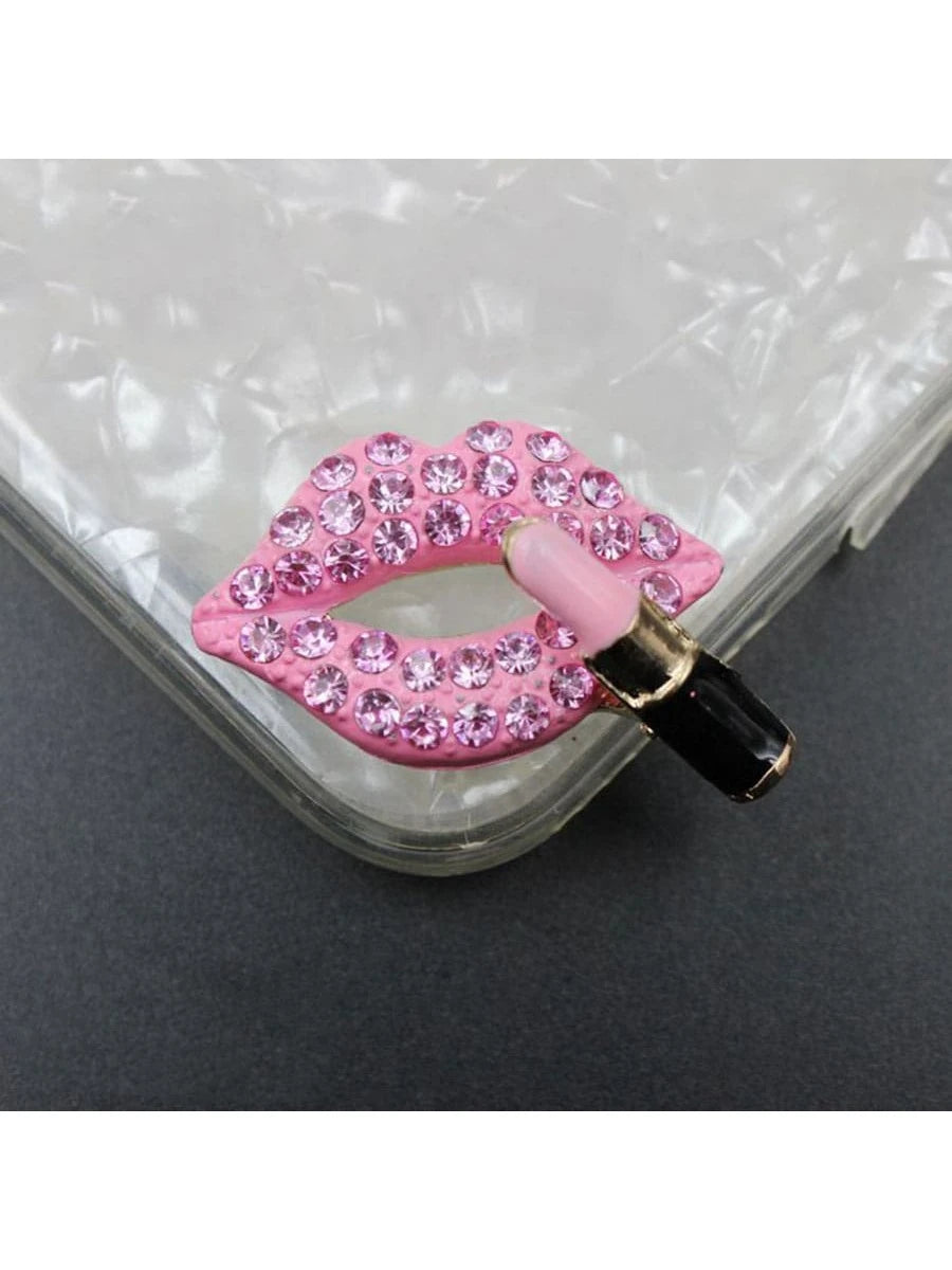 2/4pcs Rhinestone Heart & Lips Car Air Vent Aromatherapy Clip Decor, Car Interior Ornament, Car Fragrance Decoration