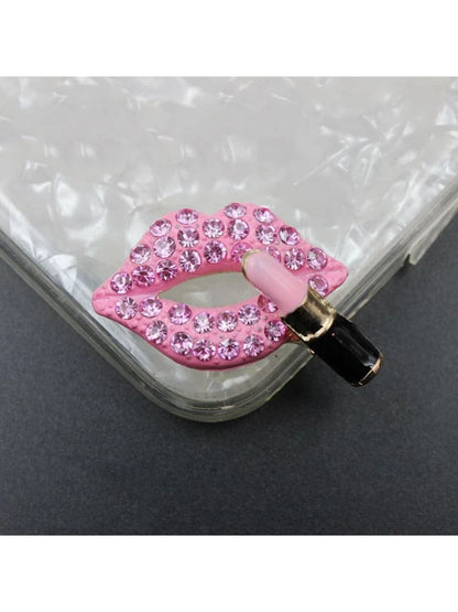 2/4pcs Rhinestone Heart & Lips Car Air Vent Aromatherapy Clip Decor, Car Interior Ornament, Car Fragrance Decoration