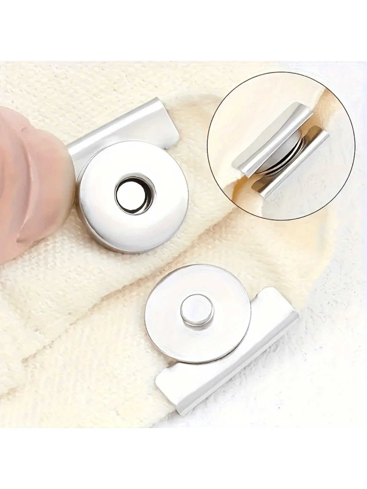 2/5/8/10/12/15Pairs Magnetic Alloy Snap Fasteners, 4 Colors- Seamless Closure For Handbags And Clothing- DIY Craft Supplies