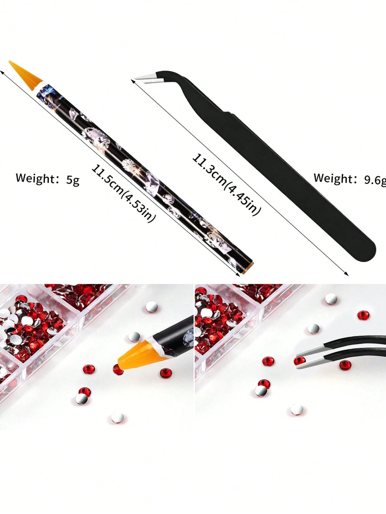 2 Boxes Face Gems, Nail Art Decorations, Multi-Color Flat Rhinestones, Includes Nail Tools And Dotting Pen, Suitable For Makeup, Nail Art, Body Hair Crafts, Nail Supplies Nails Nail Charms