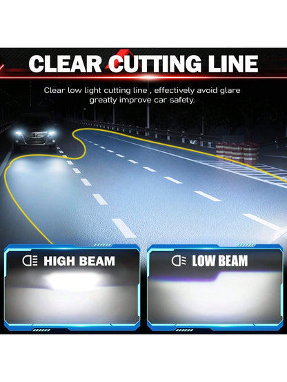 2 Packs H4 H7 LED CANBUS H11 H1 9005 HB3 9006 HB4 H9 9012 LED Headlights 200W High Power 80000LM 6000K Car Headlamp Bulb 12V 24V