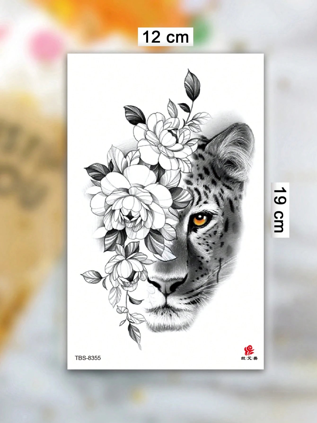 2 Sheets Temporary Tattoo Stickers For Women Or Men, Colorful Black Sexy Animal Style Tiger Butterfly And Leopard Flowers Pattern, Waterproof Fake Tattoo, Lasts 2-5 Days, Covering Scars, Suitable For