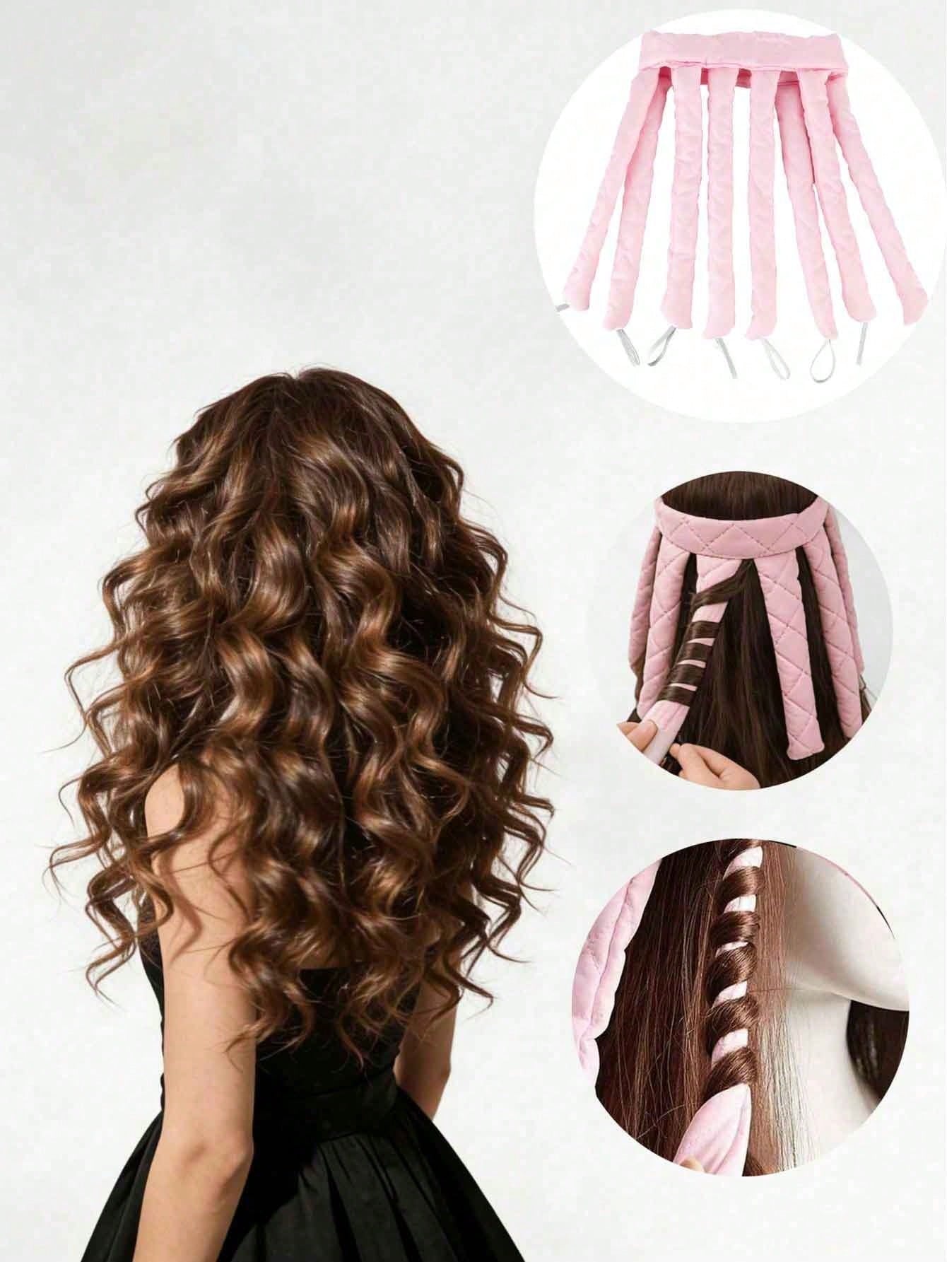 20/10/1pc Heatless Curling Iron Set, No Heat Curling Rod Suitable For Long Hair, Colorful Spiral Curling Rod DIY Curls, Perfect For Summer Beach, Holiday Party, Daily Styling, Also Ideal Holiday Gift[