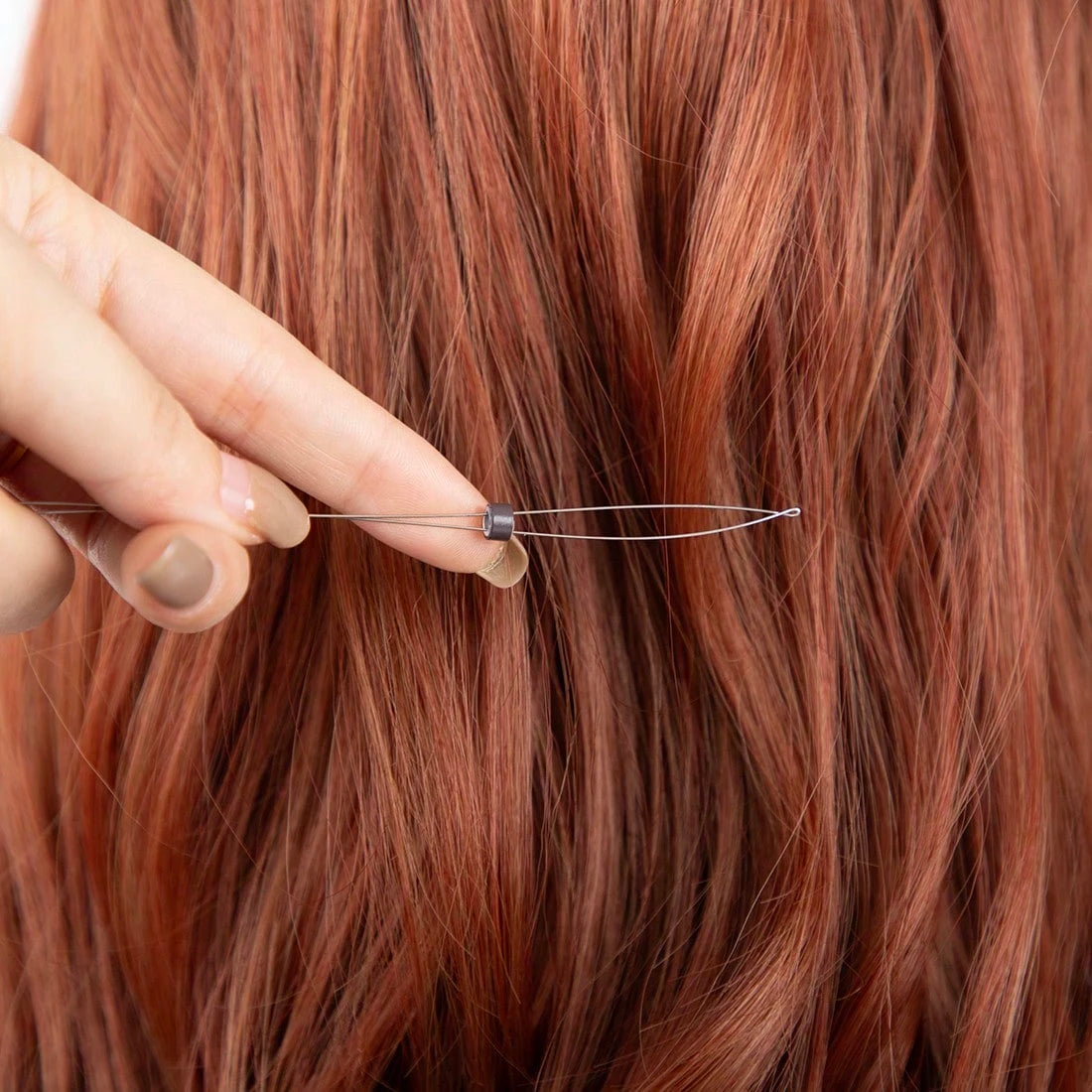 200/500/1000 Pcs Micro Silicone Rings Hair Extensions Beads Silicone Lined Beads 5 Colors Micro Links For Women Hair Feather Extensions Tool