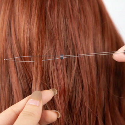 200/500/1000 Pcs Micro Silicone Rings Hair Extensions Beads Silicone Lined Beads 5 Colors Micro Links For Women Hair Feather Extensions Tool