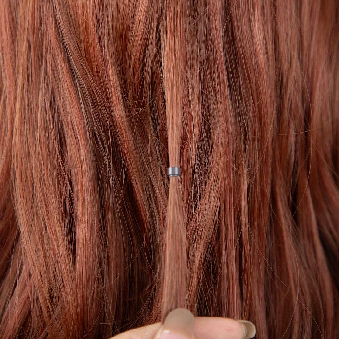 200/500/1000 Pcs Micro Silicone Rings Hair Extensions Beads Silicone Lined Beads 5 Colors Micro Links For Women Hair Feather Extensions Tool