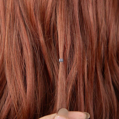 200/500/1000 Pcs Micro Silicone Rings Hair Extensions Beads Silicone Lined Beads 5 Colors Micro Links For Women Hair Feather Extensions Tool