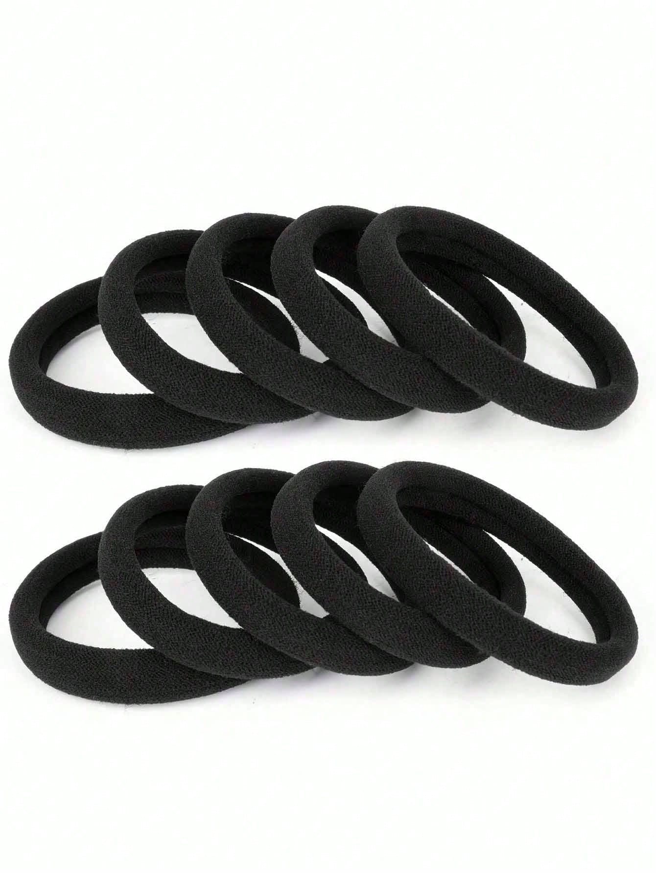 200pcs Fashionable Minimalist High Elasticity Thick Hair Bands, Seamless High Elasticity Rubber Bands, Suitable For Daily Outings And Various Hairstyles, Suitable For Women, Can Effectively Fix Long H