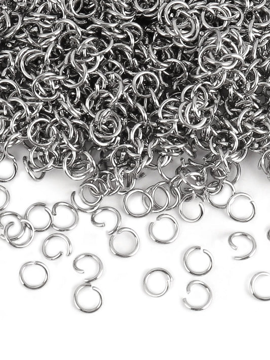 200pcs Stainless Steel Open Jump Rings Split Rings Accessories