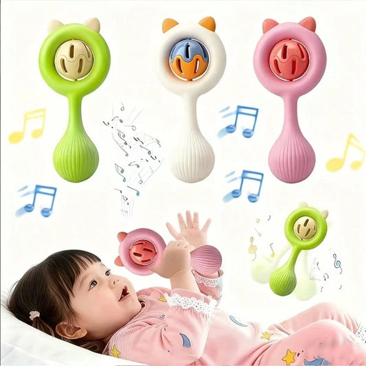 2025 Baby Rattle Toy Set: Vibrating Rattle Suitable For 0-3 Years Old Infants, Grip Training Toy, Thanksgiving, Newborn Fun Toy Gift