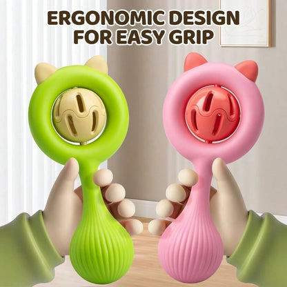 2025 Baby Rattle Toy Set: Vibrating Rattle Suitable For 0-3 Years Old Infants, Grip Training Toy, Thanksgiving, Newborn Fun Toy Gift