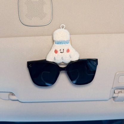2026 New Car Sunglass Holder Clip Magnetic Sun Visor Glasses Organizer Case Storage Rack For Women Auto Eyewear Accessories