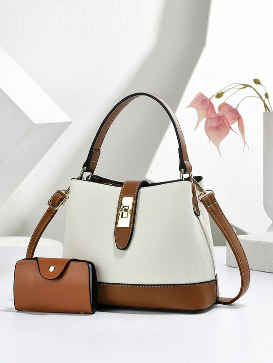 2026 New Large Capacity Fashion Versatile Women Bucket Bag Set, Minimalist Stylish Shoulder Crossbody Handbag, Casual Elegant Tote Bag