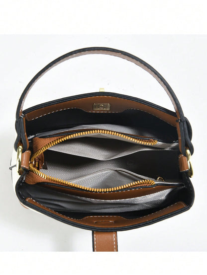 2026 New Large Capacity Fashion Versatile Women Bucket Bag Set, Minimalist Stylish Shoulder Crossbody Handbag, Casual Elegant Tote Bag