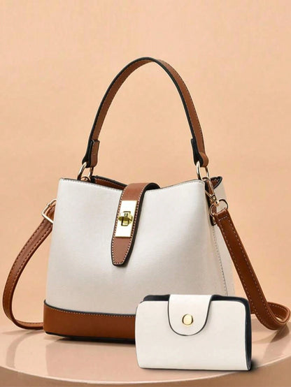 2026 New Large Capacity Fashion Versatile Women Bucket Bag Set, Minimalist Stylish Shoulder Crossbody Handbag, Casual Elegant Tote Bag