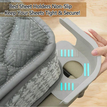 2026 New Model Bed Sheet Fasteners- Anti-Slip, Anti-Shift Gadget For Fitted Sheets- Needle-Free, Invisible Bed Cover Clips