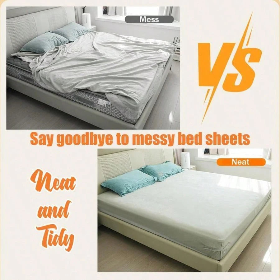 2026 New Model Bed Sheet Fasteners- Anti-Slip, Anti-Shift Gadget For Fitted Sheets- Needle-Free, Invisible Bed Cover Clips