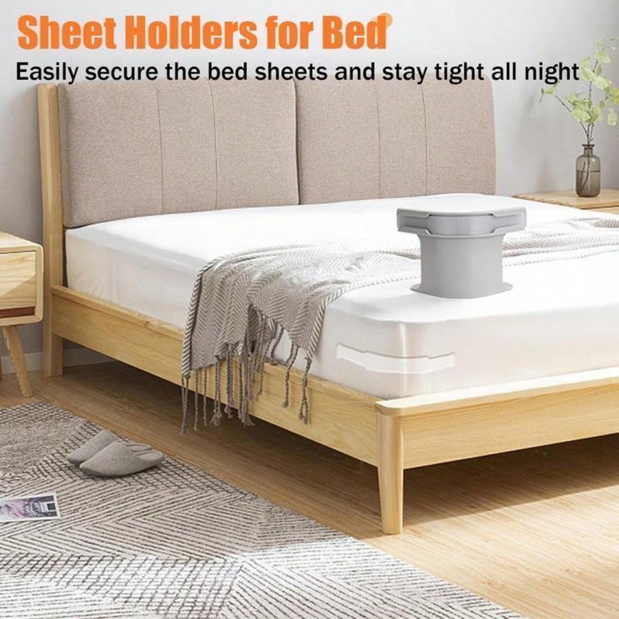 2026 New Model Bed Sheet Fasteners- Anti-Slip, Anti-Shift Gadget For Fitted Sheets- Needle-Free, Invisible Bed Cover Clips