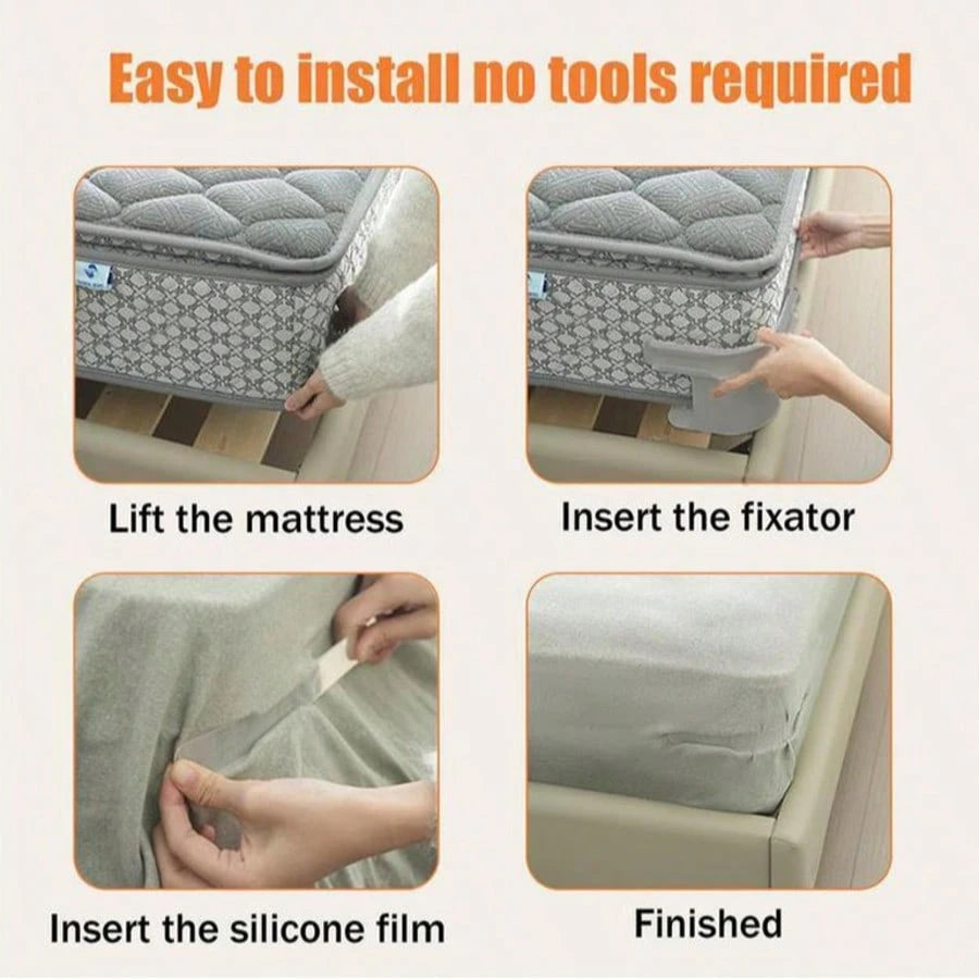 2026 New Model Bed Sheet Fasteners- Anti-Slip, Anti-Shift Gadget For Fitted Sheets- Needle-Free, Invisible Bed Cover Clips