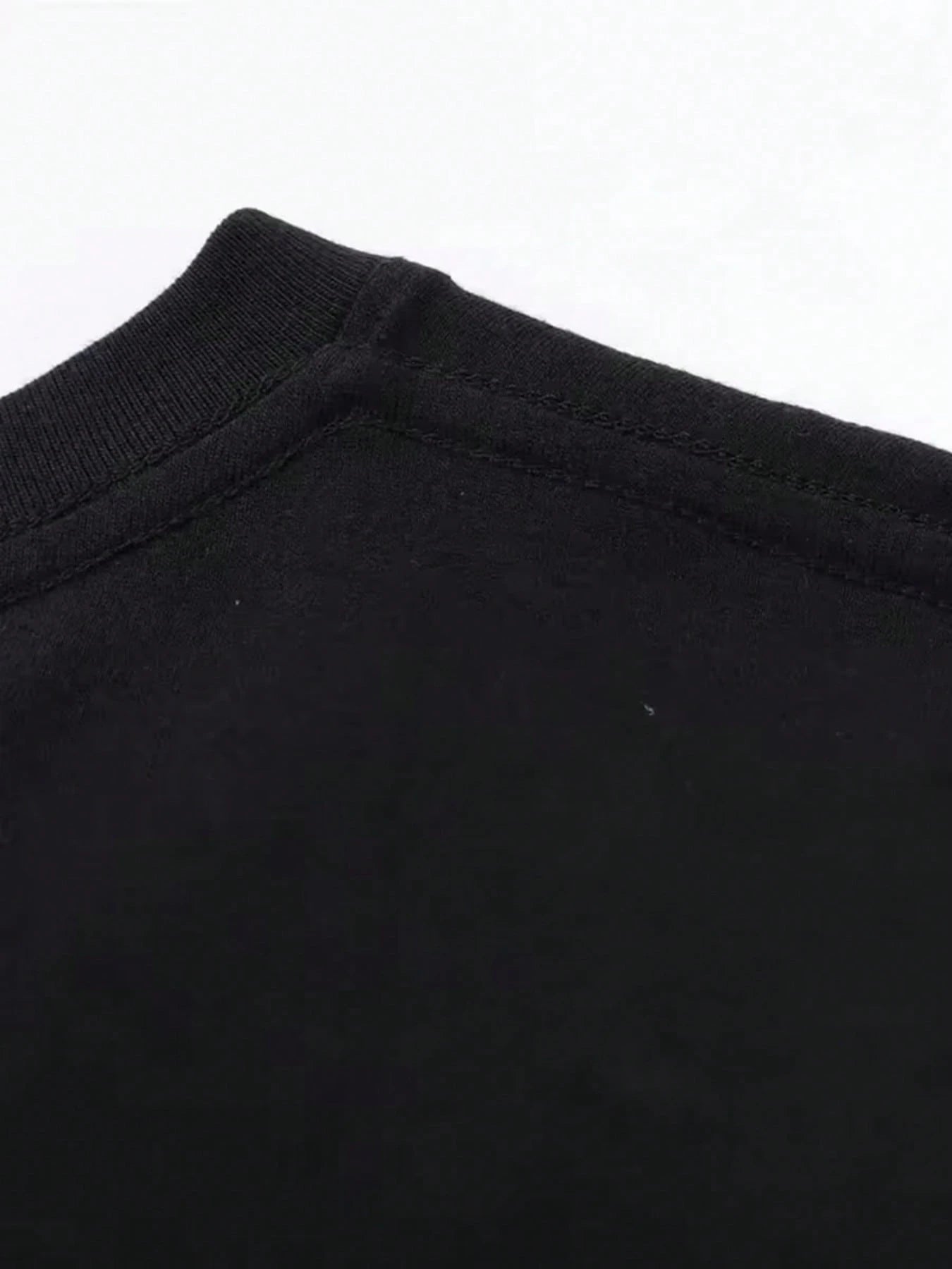 2026 New Plus-Size Women's Black And White Cotton T-Shirt Sleeve Round Neck Tee With Printing,Machine Washable Regular Fit For Casual Attire-0XL-5XL