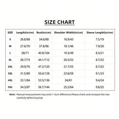2026 New Plus-Size Women's Black And White Cotton T-Shirt Sleeve Round Neck Tee With Printing,Machine Washable Regular Fit For Casual Attire-0XL-5XL