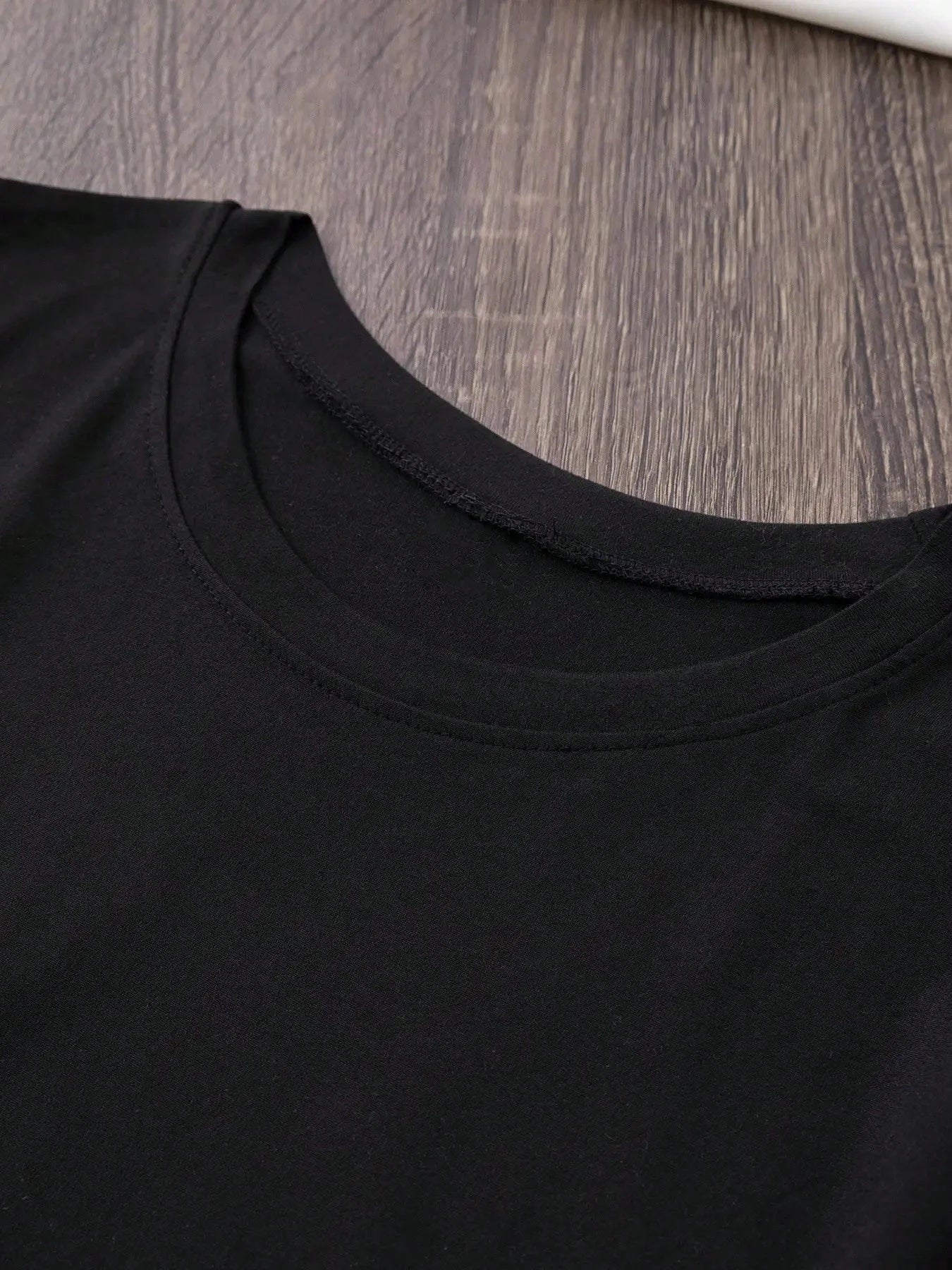 2026 New Plus-Size Women's Black And White Cotton T-Shirt Sleeve Round Neck Tee With Printing,Machine Washable Regular Fit For Casual Attire-0XL-5XL