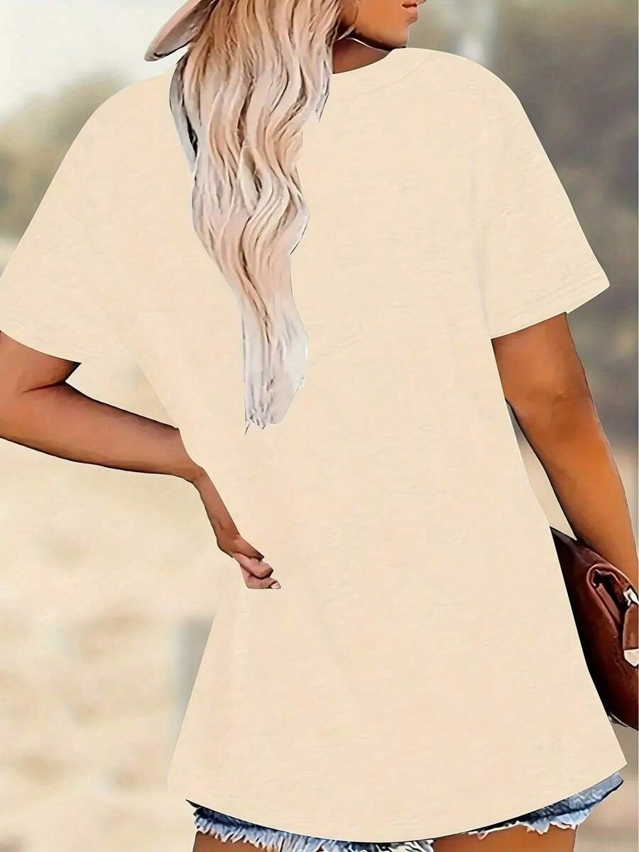 2026 Tops For Women Vintage 'MAMA' Mom T-Shirt,White Letter Print, Suitable For Fashionable American Moms In All Seasons