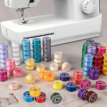 20pcs/50pcs/100pcs Pre-Wound Sewing Machine Bobbins, Sewing Machine Bobbin Thread, Simple Mini Sewing Bobbin, Random Color