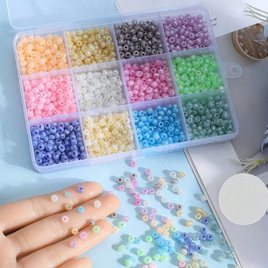 2280pcs Macaron Color Seed Beads, Suitable For Jewelry Necklace, Bracelet, Earring And Phone Chain Making, Create Your Own Gifts For Family And Friends