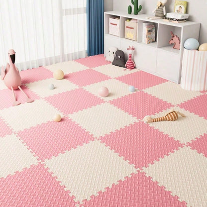 24-Piece Fitness Mat, Interlocking Exercise Foam Mat, Gym Mat, Non-Slip Puzzle Mat, Non-Slip Waterproof, Anti-Fall Noise Reduction, Home Living Room Bedroom Puzzle, New Durable Material, Training Supp